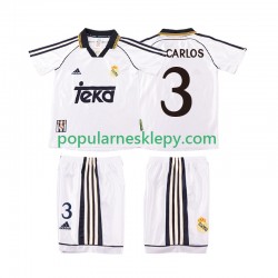 Koszulka Krótka dla Dzieci Real Madryt Pierwszy strój R CARLOS 3 Retro 1998 2000
