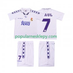 Koszulka Krótka dla Dzieci Real Madryt Pierwszy strój RAUL 7 Retro 1994 1996