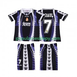 Koszulka Krótka dla Dzieci Real Madryt Trzeci strój RAUL 7 Retro 1997 1998