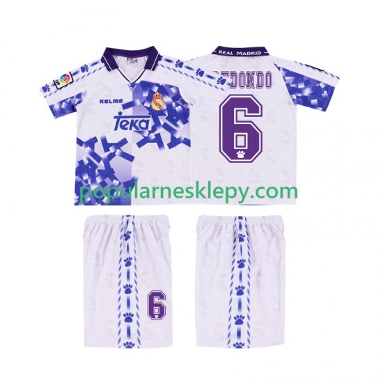 Koszulka Krótka dla Dzieci Real Madryt Trzeci strój REDONDO 6 Retro 1996 1997