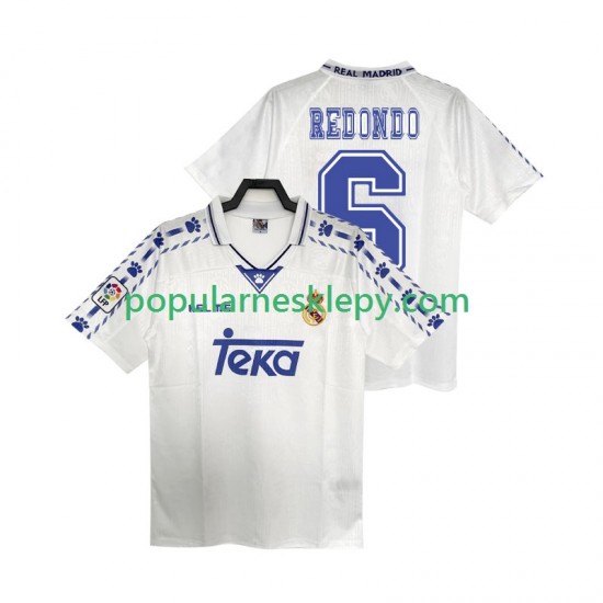 Koszulka Krótka Męska Real Madryt Pierwszy strój REDONDO 6 Retro 1996 1997