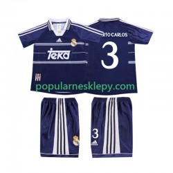 Koszulka Krótka dla Dzieci Real Madryt Drugi strój ROBERTO CARLOS 3 Retro 1998 1999