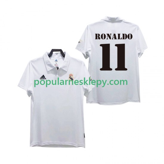 Koszulka Krótka Męska Real Madryt Pierwszy strój RONALDO 11 Retro 2002 2003