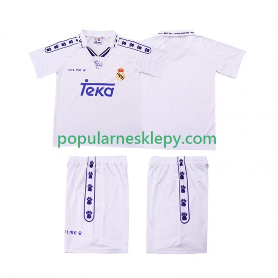 Koszulka Krótka dla Dzieci Real Madryt Pierwszy strój Retro 1994 1996