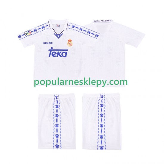Koszulka Krótka dla Dzieci Real Madryt Pierwszy strój Retro 1996-1997