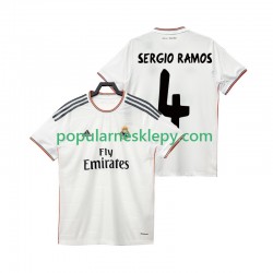 Koszulka Krótka Męska Real Madryt Pierwszy strój SERGIO RAMOS 4 Retro 2013 2014