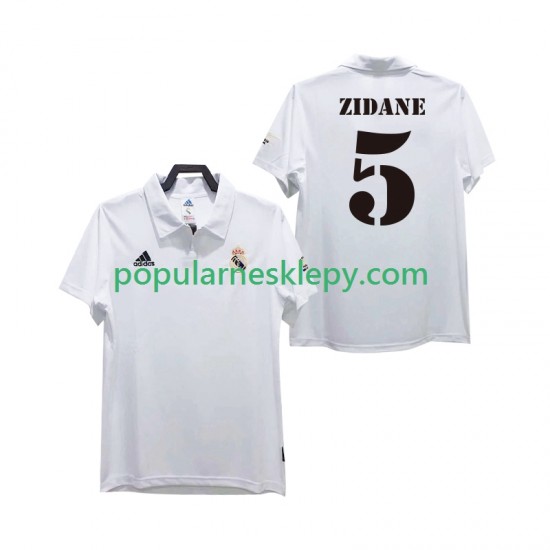 Koszulka Krótka Męska Real Madryt Pierwszy strój ZIDANE 5 Retro 2002 2003