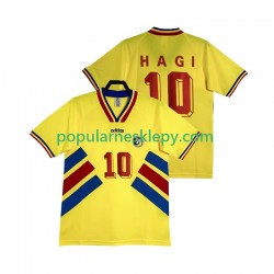 Koszulka Krótka Męska Reprezentacji Rumunii Pierwszy strój Hagi 10 Retro 1994