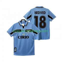 Koszulka Krótka Męska SS Lazio Pierwszy strój NEDVED 18 Retro 1998 1999