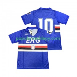 Koszulka Krótka Męska Sampdoria Pierwszy strój 10 Retro 1990 1991