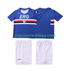 Koszulka Krótka dla Dzieci Sampdoria Pierwszy strój Retro 1990 1991