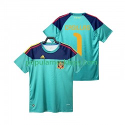 Koszulka Krótka Męska Bramkarz Reprezentacji Hiszpanii Pierwszy strój Casillas 1 Retro 2010