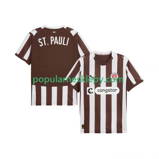 Koszulka Krótka Męska Pierwszy strój St. Pauli 2025-2026