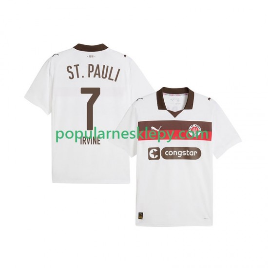Koszulka Krótka Męska Drugi strój St. Pauli Jackson Irvine 7 2025-2026