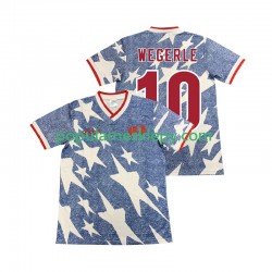 Koszulka Krótka Męska Reprezentacji Stanów Zjednoczonych Drugi strój WEGERLE 10 Retro 1994