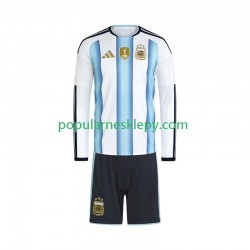 Koszulka Długi dla Dzieci Reprezentacji Argentyny Pierwszy strój World Cup 2026