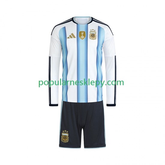 Koszulka Długi dla Dzieci Reprezentacji Argentyny Pierwszy strój World Cup 2026