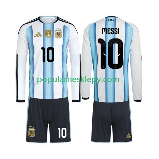 Koszulka Długi dla Dzieci Reprezentacji Argentyny Pierwszy strój Lionel Messi 10 World Cup 2026