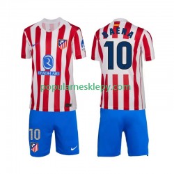 Koszulka Krótka dla Dzieci Atlético Madryt Pierwszy strój Alex Baena 10 2025-2026