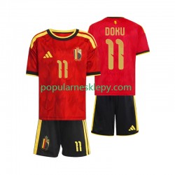 Koszulka Krótka dla Dzieci Reprezentacji Belgii Pierwszy strój Jeremy Doku 11 World Cup 2026