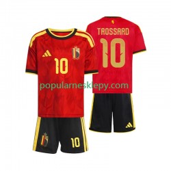 Koszulka Krótka dla Dzieci Reprezentacji Belgii Pierwszy strój Leandro Trossard 10 World Cup 2026