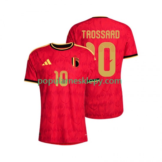 Koszulka Krótka Męska Reprezentacji Belgii Pierwszy strój Leandro Trossard 10 World Cup 2026