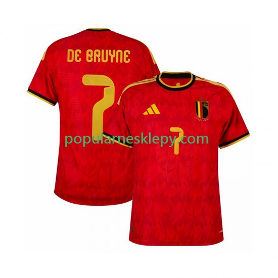 Koszulka Krótka Męska Reprezentacji Belgii Pierwszy strój de bruyne 7 World Cup 2026 Koszulka Krótka Męska Reprezentacji Belgii Pierwszy strój de bruyne 7 World Cup 2026