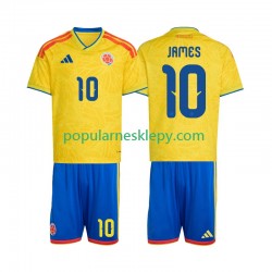 Koszulka Krótka dla Dzieci Reprezentacji Kolumbii Pierwszy strój James Rodriguez 10 World Cup 2026