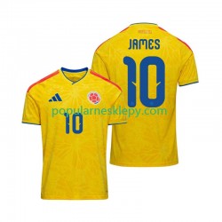 Koszulka Krótka Męska Reprezentacji Kolumbii Pierwszy strój James Rodriguez 10 World Cup 2026