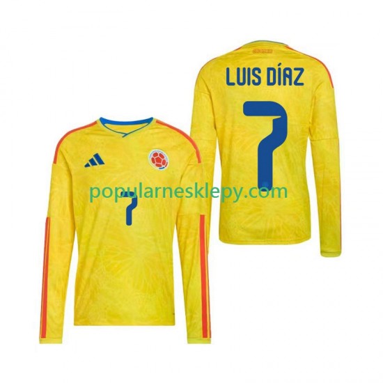 Koszulka Długi Męska Reprezentacji Kolumbii Pierwszy strój Luis Diaz 7 World Cup 2026 Koszulka Długi Męska Reprezentacji Kolumbii Pierwszy strój Luis Diaz 7 World Cup 2026