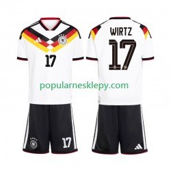 Koszulka Krótka dla Dzieci Reprezentacji Niemiec Pierwszy strój Florian Wirtz 17 World Cup 2026