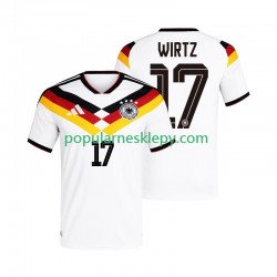 Koszulka Krótka Męska Reprezentacji Niemiec Pierwszy strój Florian Wirtz 17 World Cup 2026