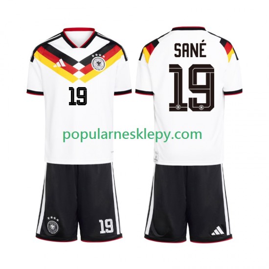 Koszulka Krótka dla Dzieci Reprezentacji Niemiec Pierwszy strój Leroy Sane 19 World Cup 2026