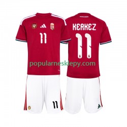 Koszulka Krótka dla Dzieci Reprezentacji Węgier Pierwszy strój Kerkez 11 World Cup 2026