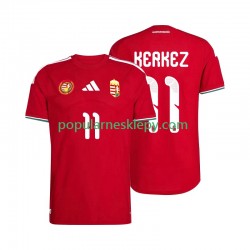 Koszulka Krótka Męska Reprezentacji Węgier Pierwszy strój Kerkez 11 World Cup 2026