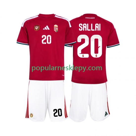 Koszulka Krótka dla Dzieci Reprezentacji Węgier Pierwszy strój Sallai 20 World Cup 2026 Koszulka Krótka dla Dzieci Reprezentacji Węgier Pierwszy strój Sallai 20 World Cup 2026