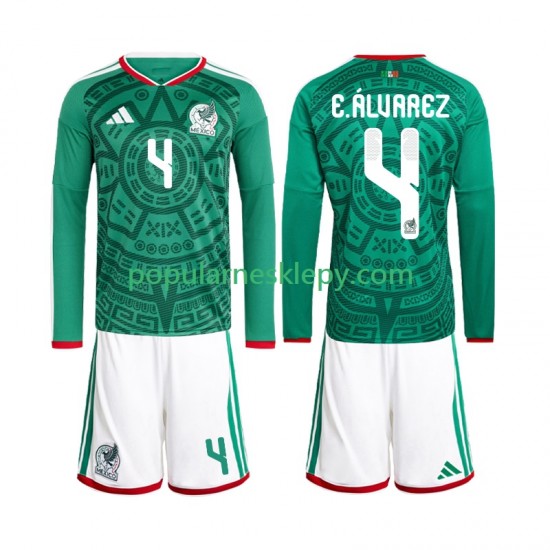 Koszulka Długi dla Dzieci Reprezentacji Meksyku Pierwszy strój Edson Alvarez 4 World Cup 2026