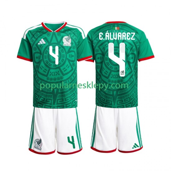 Koszulka Krótka dla Dzieci Reprezentacji Meksyku Pierwszy strój Edson Alvarez 4 World Cup 2026