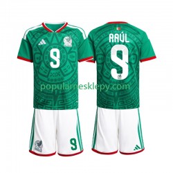Koszulka Krótka dla Dzieci Reprezentacji Meksyku Pierwszy strój Raul Jimenez 9 World Cup 2026