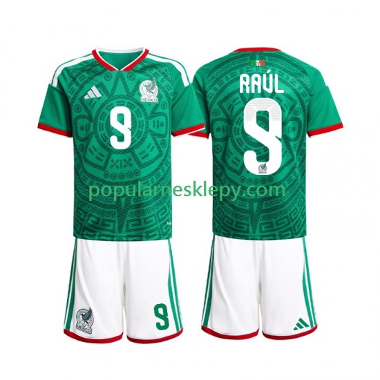Koszulka Krótka dla Dzieci Reprezentacji Meksyku Pierwszy strój Raul Jimenez 9 World Cup 2026