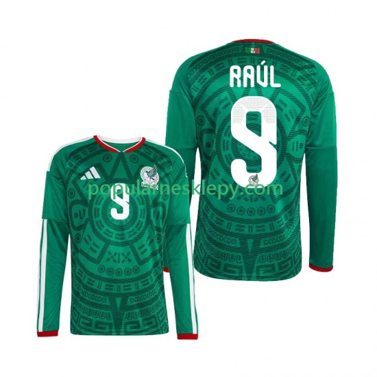Koszulka Długi Męska Reprezentacji Meksyku Pierwszy strój Raul Jimenez 9 World Cup 2026 Koszulka Długi Męska Reprezentacji Meksyku Pierwszy strój Raul Jimenez 9 World Cup 2026