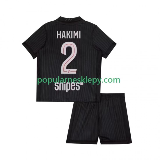 Koszulka Krótka dla Dzieci Paris Saint-Germain Czwarty strój Achraf Hakimi 2 2025-2026 Koszulka Krótka dla Dzieci Paris Saint-Germain Czwarty strój Achraf Hakimi 2 2025-2026