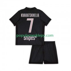 Koszulka Krótka dla Dzieci Paris Saint-Germain Czwarty strój Khvicha Kvaratskhelia 7 2025-2026
