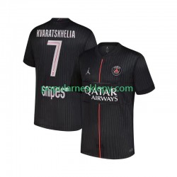 Koszulka Krótka Męska Paris Saint-Germain Czwarty strój Khvicha Kvaratskhelia 7 2025-2026