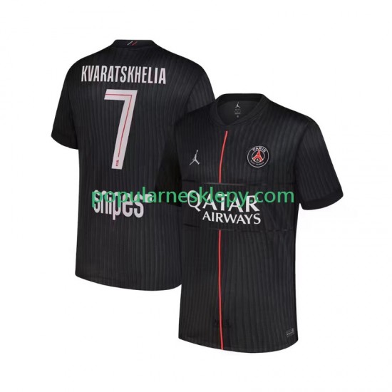 Koszulka Krótka Męska Paris Saint-Germain Czwarty strój Khvicha Kvaratskhelia 7 2025-2026 Koszulka Krótka Męska Paris Saint-Germain Czwarty strój Khvicha Kvaratskhelia 7 2025-2026