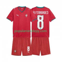 Koszulka Krótka dla Dzieci Reprezentacji Portugalii Pierwszy strój Bruno Fernandes 8 World Cup 2026
