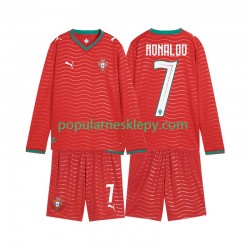 Koszulka Długi dla Dzieci Reprezentacji Portugalii Pierwszy strój Cristiano Ronaldo 7 World Cup 2026