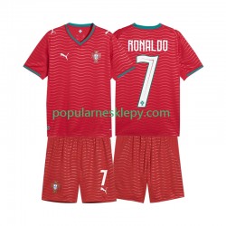 Koszulka Krótka dla Dzieci Reprezentacji Portugalii Pierwszy strój Cristiano Ronaldo 7 World Cup 2026