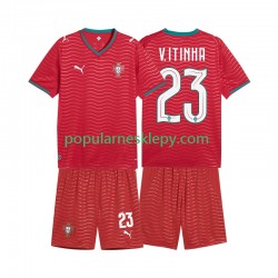Koszulka Krótka dla Dzieci Reprezentacji Portugalii Pierwszy strój Vitinha 23 World Cup 2026