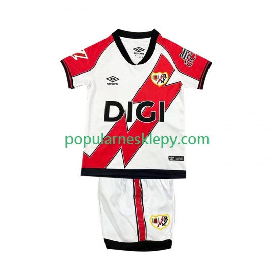 Koszulka Krótka dla Dzieci Rayo Vallecano Pierwszy strój 2025-2026
